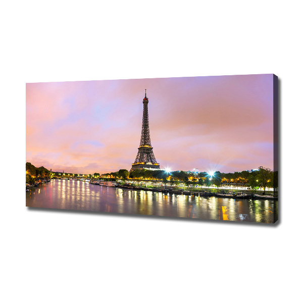 Cuadro canvas con impresión uv duradera horizontal Torre Eiffel de París