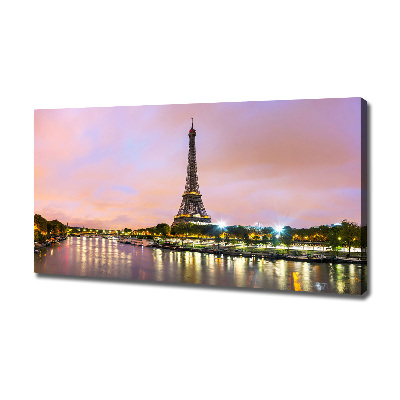 Cuadro canvas con impresión uv duradera horizontal Torre Eiffel de París