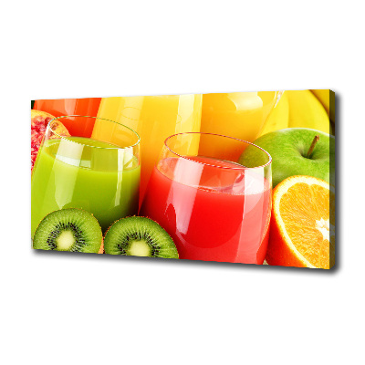 Cuadro canvas con impresión uv duradera horizontal Jugos de frutas