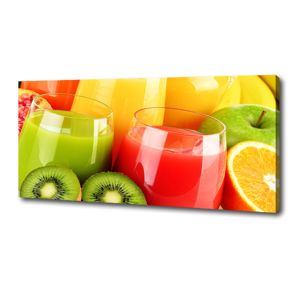 Cuadro canvas con impresión uv duradera horizontal Jugos de frutas
