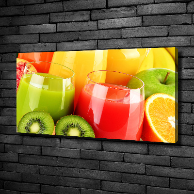 Cuadro canvas con impresión uv duradera horizontal Jugos de frutas