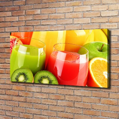 Cuadro canvas con impresión uv duradera horizontal Jugos de frutas