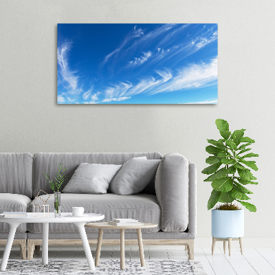 Cuadro canvas con impresión uv duradera horizontal cielo azul