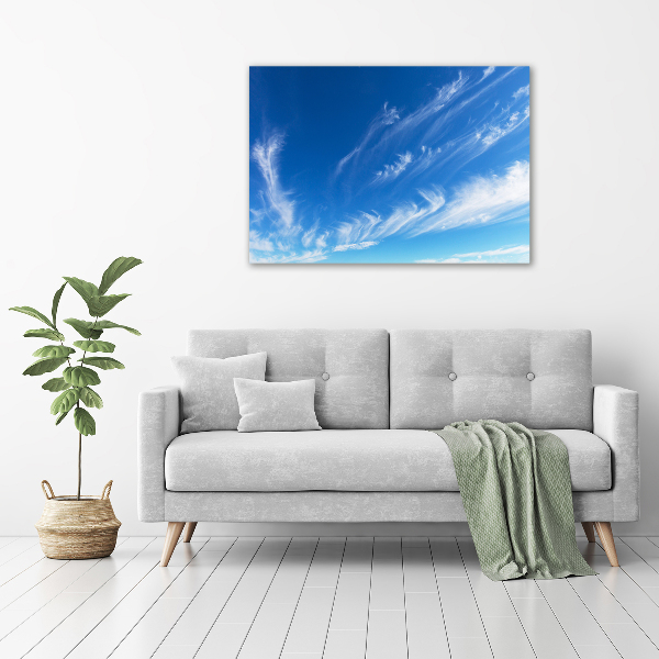 Cuadro canvas con impresión uv duradera horizontal cielo azul