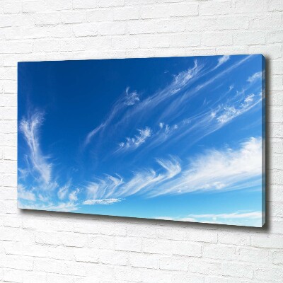 Cuadro canvas con impresión uv duradera horizontal cielo azul