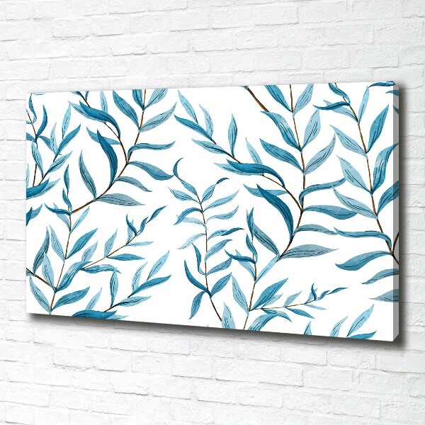 Foto en lienzo con acabado profesional horizontal Hojas