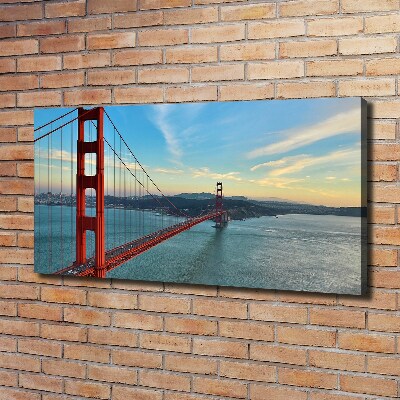 Foto en lienzo con acabado profesional horizontal Puente de San Francisco