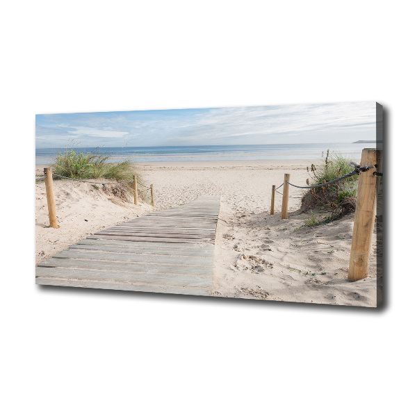 Cuadro canvas con impresión uv duradera horizontal Playa