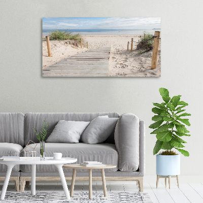Cuadro canvas con impresión uv duradera horizontal Playa