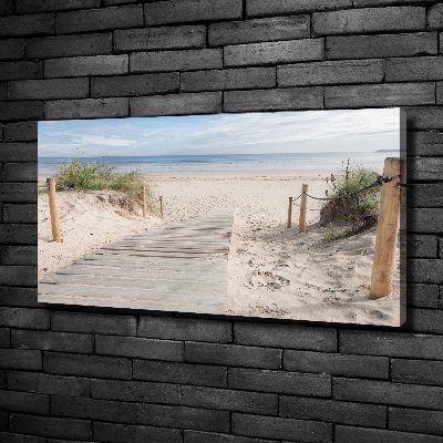 Cuadro canvas con impresión uv duradera horizontal Playa