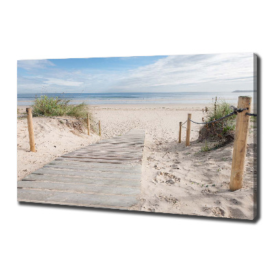 Cuadro canvas con impresión uv duradera horizontal Playa