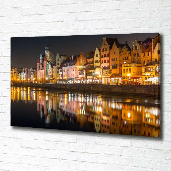 Cuadro canvas con impresión uv duradera horizontal Gdansk, Polonia