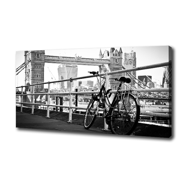 Cuadro canvas moderno de gran formato horizontal Ciclismo en Londres