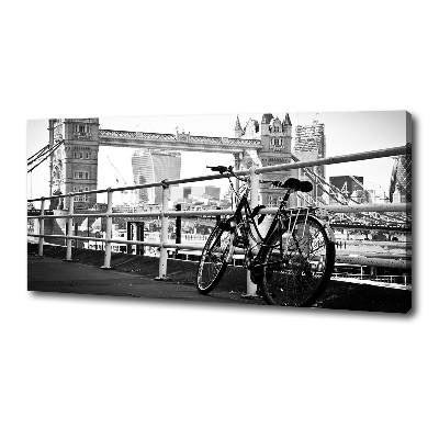 Cuadro canvas moderno de gran formato horizontal Ciclismo en Londres