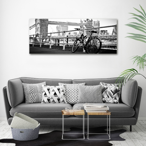 Cuadro canvas moderno de gran formato horizontal Ciclismo en Londres