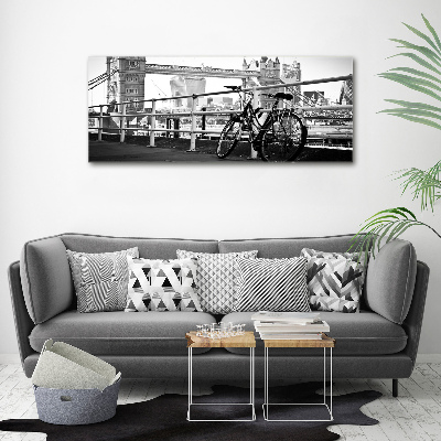 Cuadro canvas moderno de gran formato horizontal Ciclismo en Londres