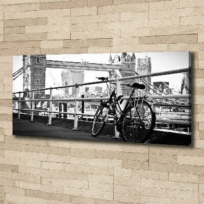 Cuadro canvas moderno de gran formato horizontal Ciclismo en Londres