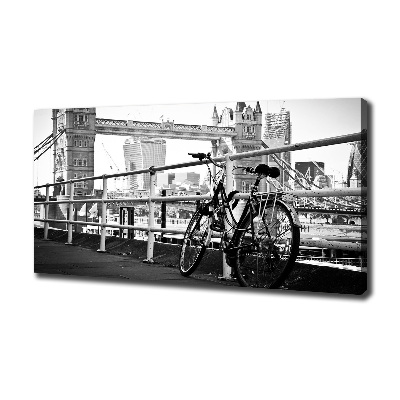 Cuadro canvas moderno de gran formato horizontal Ciclismo en Londres