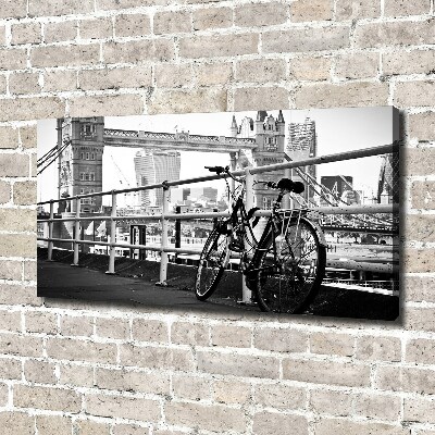 Cuadro canvas moderno de gran formato horizontal Ciclismo en Londres