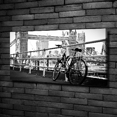 Cuadro canvas moderno de gran formato horizontal Ciclismo en Londres