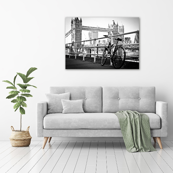 Cuadro canvas moderno de gran formato horizontal Ciclismo en Londres