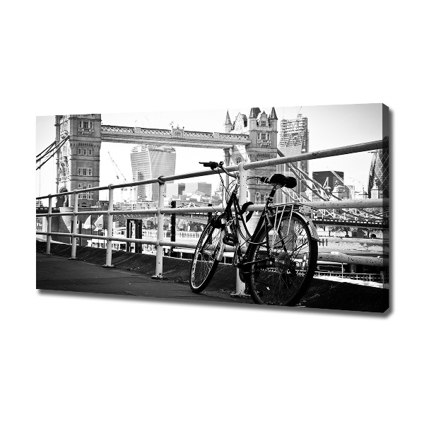 Cuadro canvas moderno de gran formato horizontal Ciclismo en Londres