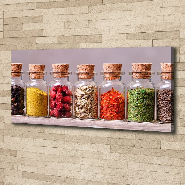 Fotocuadro en lienzo de alta calidad horizontal Especias de colores