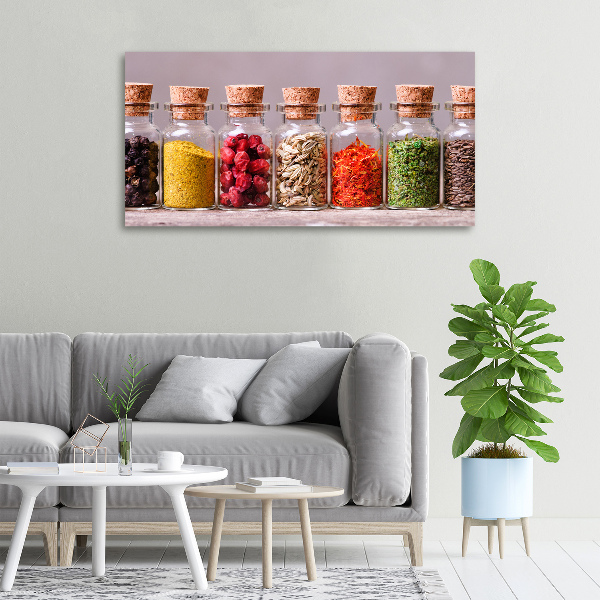 Fotocuadro en lienzo de alta calidad horizontal Especias de colores