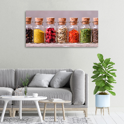 Fotocuadro en lienzo de alta calidad horizontal Especias de colores