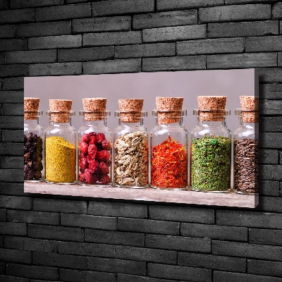 Fotocuadro en lienzo de alta calidad horizontal Especias de colores