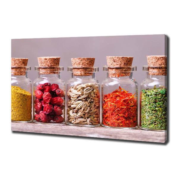Fotocuadro en lienzo de alta calidad horizontal Especias de colores