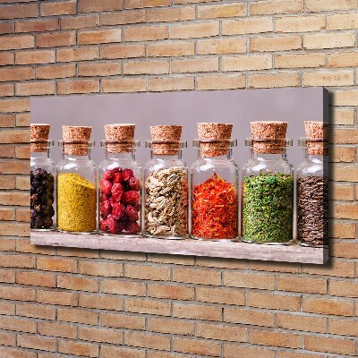 Fotocuadro en lienzo de alta calidad horizontal Especias de colores