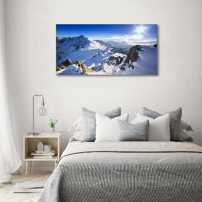 Cuadro canvas con impresión uv duradera horizontal Pico Tatra