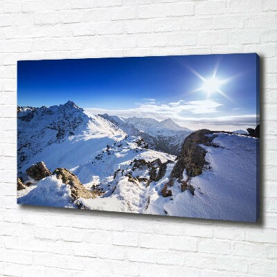 Cuadro canvas con impresión uv duradera horizontal Pico Tatra