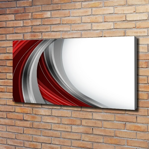 Cuadro canvas moderno de gran formato horizontal Fondo de ondas