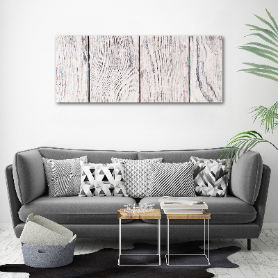 Cuadro canvas moderno de gran formato horizontal pared de madera