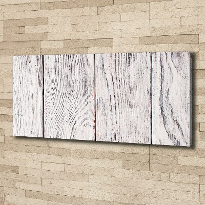 Cuadro canvas moderno de gran formato horizontal pared de madera