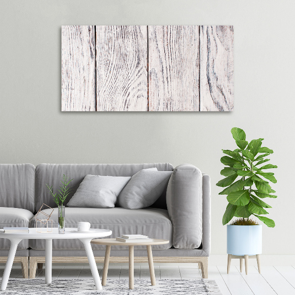 Cuadro canvas moderno de gran formato horizontal pared de madera