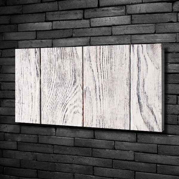 Cuadro canvas moderno de gran formato horizontal pared de madera