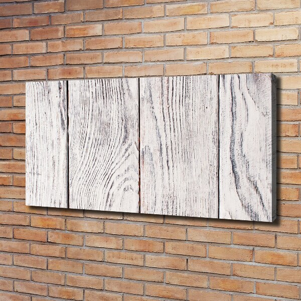 Cuadro canvas moderno de gran formato horizontal pared de madera