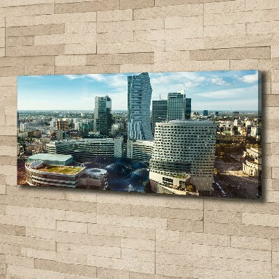 Fotocuadro en lienzo de alta calidad horizontal Varsovia, Polonia