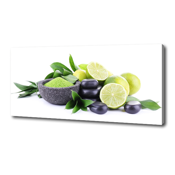Cuadro canvas con impresión uv duradera horizontal Limas y piedras