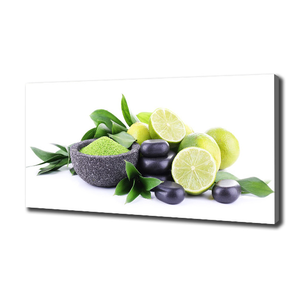 Cuadro canvas con impresión uv duradera horizontal Limas y piedras