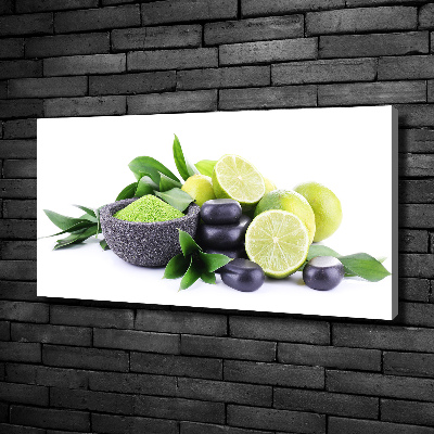 Cuadro canvas con impresión uv duradera horizontal Limas y piedras