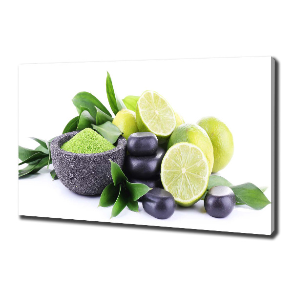 Cuadro canvas con impresión uv duradera horizontal Limas y piedras