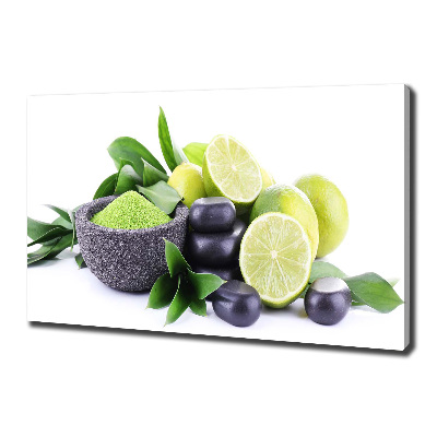 Cuadro canvas con impresión uv duradera horizontal Limas y piedras