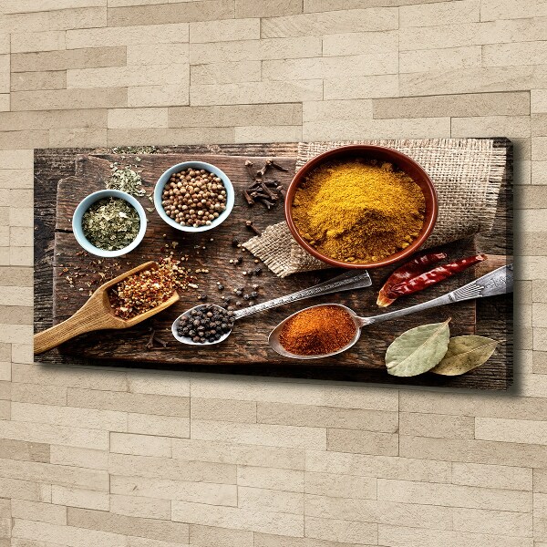 Cuadro canvas moderno de gran formato horizontal Mezcla de especias