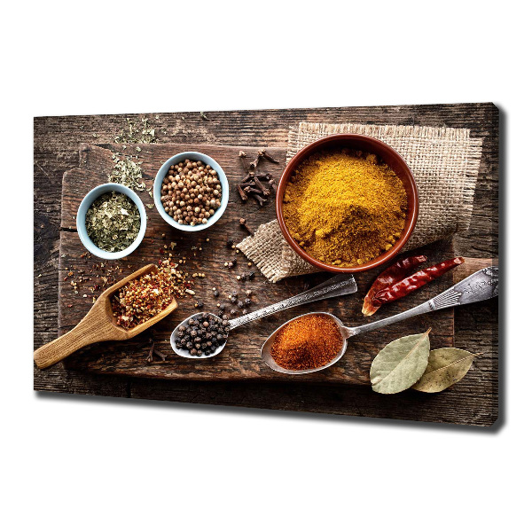 Cuadro canvas moderno de gran formato horizontal Mezcla de especias