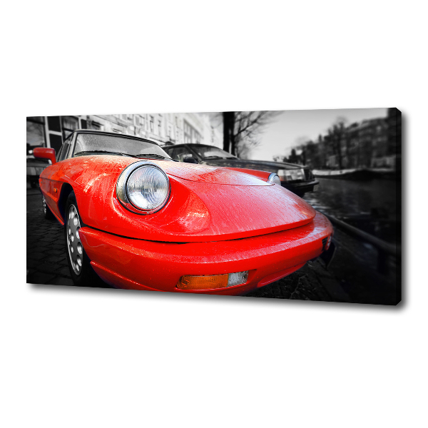 Cuadro canvas con impresión uv duradera horizontal Coche clásico