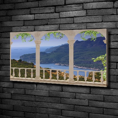 Cuadro canvas con impresión uv duradera horizontal Vista de la bahía